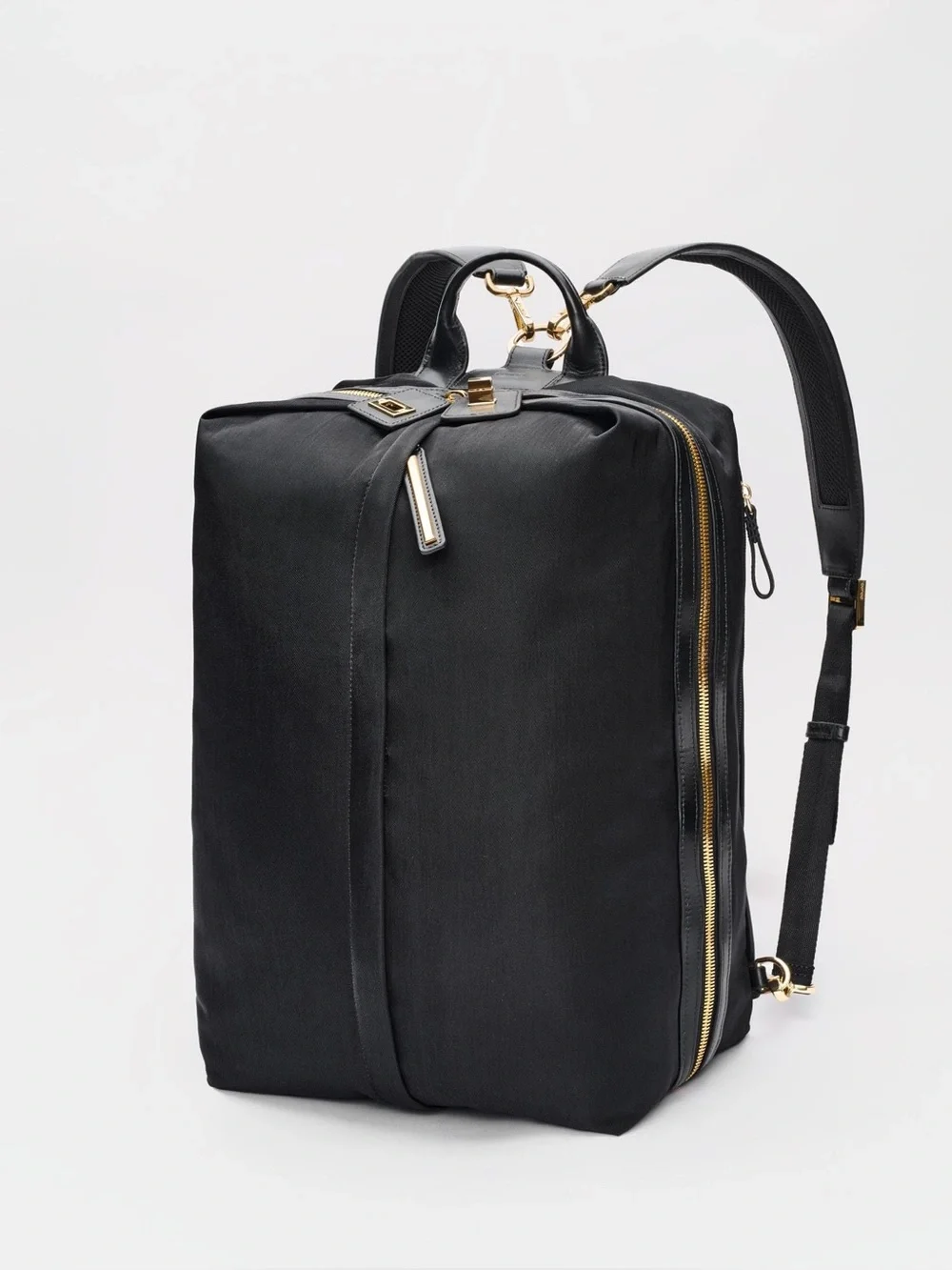 CARAA studio 2 large gold hardware black travel bag